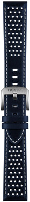 Kožený remienok Tissot T852.050.051 20mm, modrý