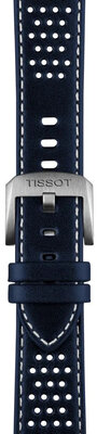 Kožený remienok Tissot T852.050.051 20mm, modrý