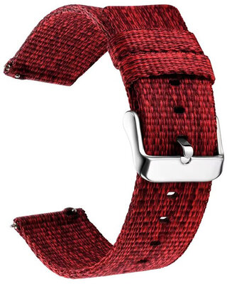 Nylonový popruh Ricardo 20mm (pro Garmin Venu, Venu Sq, Venu Sq 2, Venu 2 plus aj.), červený V2, Quick Release
