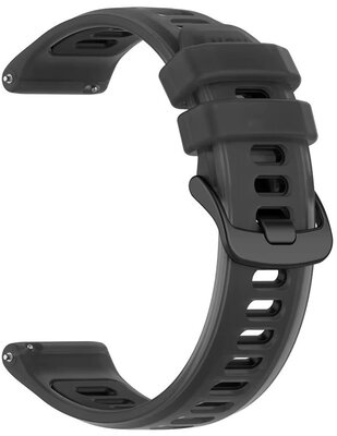 Silikónový remienok Ricardo 20mm (pro Garmin Forerunner 570 (42mm) aj.), čierny, Quick Release