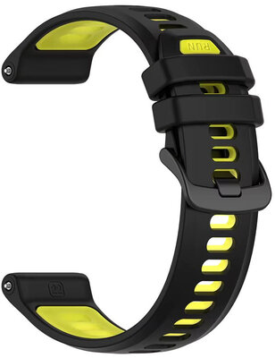 Silikónový remienok Ricardo 22mm (pro Garmin Forerunner 970 aj.), čierny V1, Quick Release