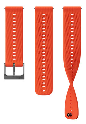 Silikónový remienok Suunto 22mm, oranžový, Quick Release, veľkosť S/M