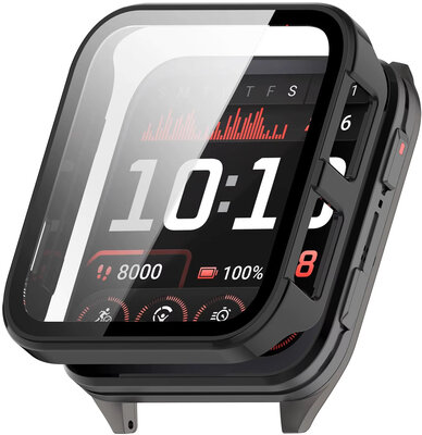 Ochranný kryt (pro Garmin Venu X1), plastový, čierny + sklíčko