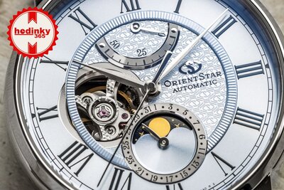 Orient Star Classic M45 F7 Moon Phase Open Heart Automatic RE-BT0007L00B Limited Edition 190pcs (+ náhradný remienok)