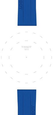 Silikónový remienok T852.051.023 18mm, modrý, Quick Release