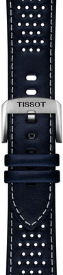 Kožený remienok Tissot T852.051.015 22mm, modrý, Quick Release