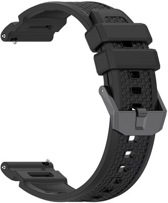 Silikónový remienok Ricardo 24mm (pro Garmin Venu X1), čierny, Quick Release