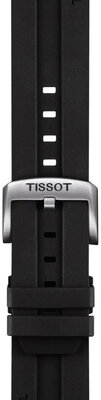 Silikónový remienok Tissot T852.047.708 22mm, čierny, Quick Release