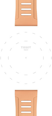 Silikónový remienok Tissot T852.050.298 21mm, béžový