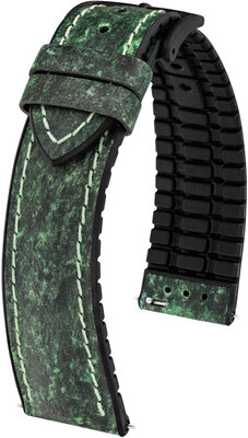 Kožený remienok Hirsch Stone L 0925044040-5, zelený, dĺžka L, Quick Release