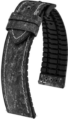 Kožený remienok Hirsch Stone L 0925044050-5, čierny, dĺžka L, Quick Release