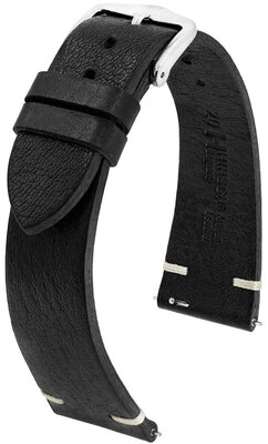 Kožený remienok Hirsch Bagnore 05502150-2, čierny, teľacina, Quick Release