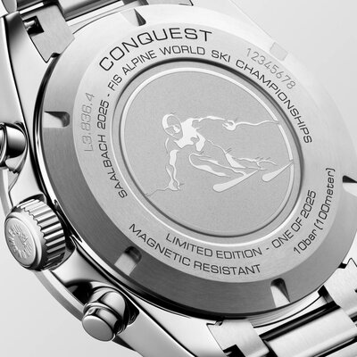 Longines Conquest Chronograph Automatic Chronograph L3.836.4.52.9 Ski Limited Edition 2025pcs (+ náhradný remienok)