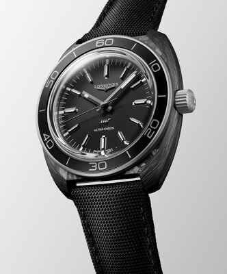 Longines Heritage Ultra-Chron Automatic Carbon Chronometr L2.839.4.52.2