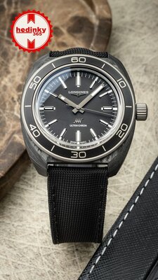 Longines Heritage Ultra-Chron Automatic Carbon Chronometr L2.839.4.52.2