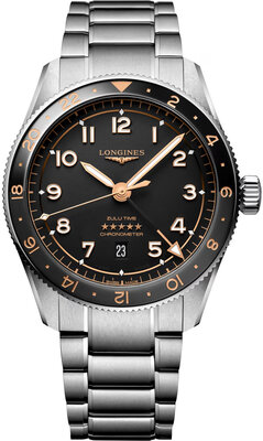 Longines Spirit Zulu Time Automatic GMT Chronometr L3.812.4.50.6