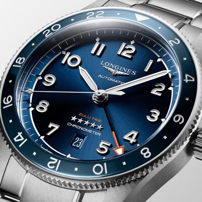 Longines Spirit Zulu Time Automatic GMT Chronometr L3.812.4.93.6