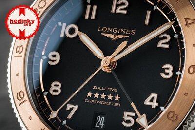 Longines Spirit Zulu Time 1925 Automatic GMT Chronometr L3.803.5.53.6 (+ náhradný náramok)