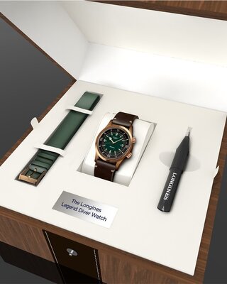 Longines Heritage Legend Diver Automatic L3.774.1.50.2 (+ náhradný remienok)