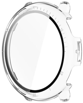 Ochranný kryt (pro Amazfit Active 2, round), plastový, priehľadný + sklíčko