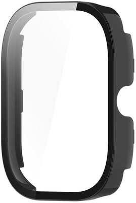 Ochranný kryt (pro Xiaomi Redmi Watch 5 Active), plastový, čierny + sklíčko