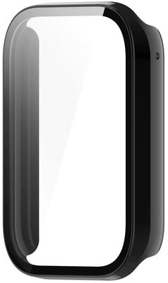 Ochranný kryt (pro Xiaomi Smart Band 9 Pro), plastový, čierny + sklíčko