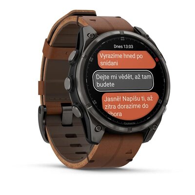 Garmin Fenix 8 Pro AMOLED 47mm, Sapphire Carbon Gray DLC Titanium (Premium) (+ náhradný remienok)