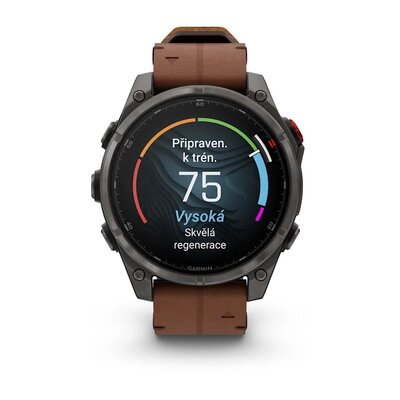 Garmin Fenix 8 Pro AMOLED 47mm, Sapphire Carbon Gray DLC Titanium (Premium) (+ náhradný remienok)