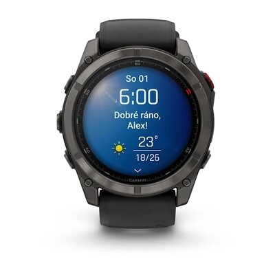 Garmin Fenix 8 Pro AMOLED 51mm, Sapphire Carbon Gray DLC Titanium Black (rozbalené)