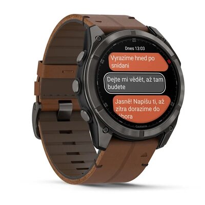 Garmin Fenix 8 Pro AMOLED 51mm, Sapphire Carbon Gray DLC Titanium (Premium) (+ náhradný remienok)