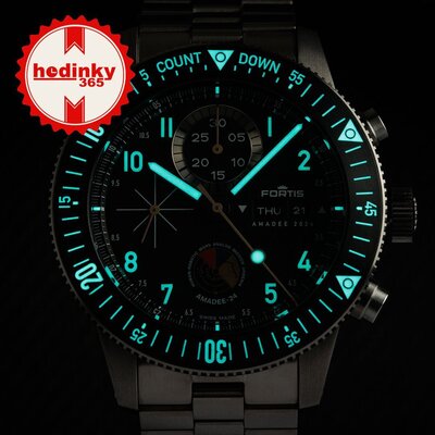 Fortis Novonaut N-42 Automatic Chronograph Amadee-24 F2040016 Limited Edition 100pcs (+ náhradný remienok)