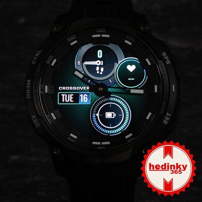 Garmin Instinct Crossover AMOLED Tactical Edition, Black