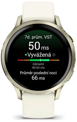 Garmin Venu 4 41mm Lunar Gold / Bone, Silicone Band