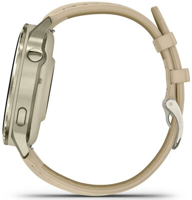 (SK) Garmin Venu 4 41mm Lunar Gold / Light Sand, Leather Band (+ náhradný remienok)