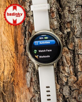 (SK) Garmin Venu 4 41mm Lunar Gold / Light Sand, Leather Band (+ náhradný remienok)