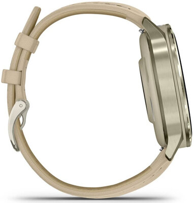 (SK) Garmin Venu 4 41mm Lunar Gold / Light Sand, Leather Band (+ náhradný remienok)