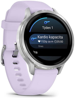 Garmin Venu 4 41mm Silver / Periwinkle, Silicone Band