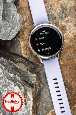 Garmin Venu 4 41mm Silver / Periwinkle, Silicone Band