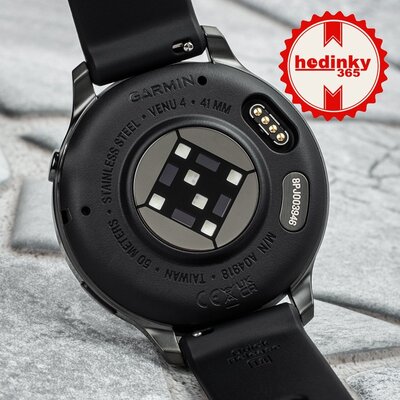 Garmin Venu 4 41mm Slate / Black, Silicone Band