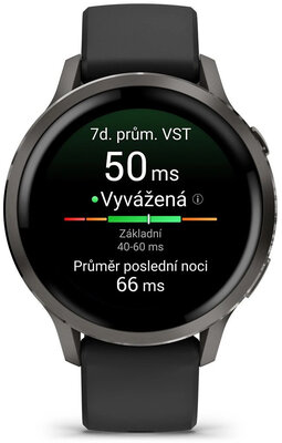 Garmin Venu 4 41mm Slate / Black, Silicone Band