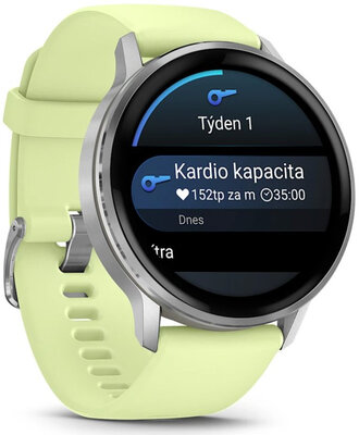 Garmin Venu 4 45mm Silver / Citron, Silicone band