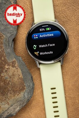 Garmin Venu 4 45mm Silver / Citron, Silicone band