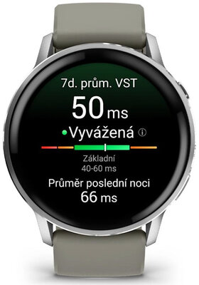 Garmin Venu 4 45mm Silver / Silver Gray, Silicone Band