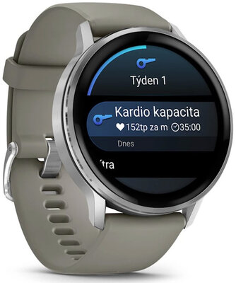 Garmin Venu 4 45mm Silver / Silver Gray, Silicone Band