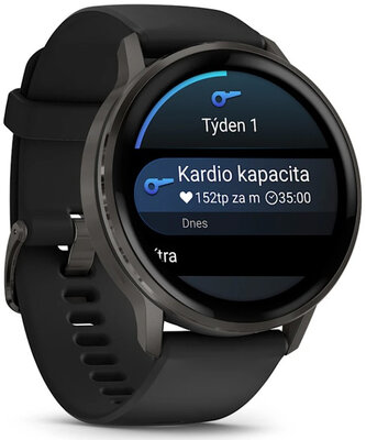 Garmin Venu 4 45mm Slate / Black Silicone Band (rozbalené)