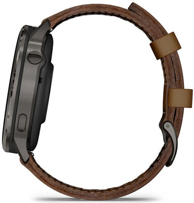 (SK) Garmin Venu 4 45mm Slate / Brown, Leather Band (+ náhradný remienok)