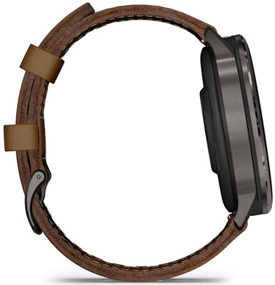 (SK) Garmin Venu 4 45mm Slate / Brown, Leather Band (+ náhradný remienok)