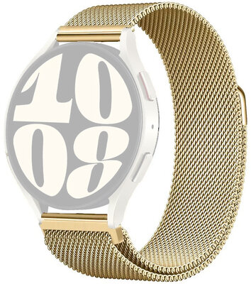 Oceľový náramok Ricardo Venosa, zlatý, Quick Release, magnetický