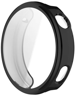 Ochranný kryt (pre Huawei Watch GT 6/7, 41mm), plastový, čierny + sklíčko