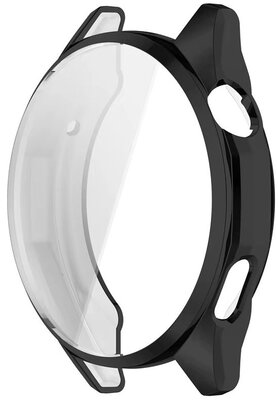 Ochranný kryt (pre Huawei Watch GT 6/7, 46mm), plastový, čierny + sklíčko